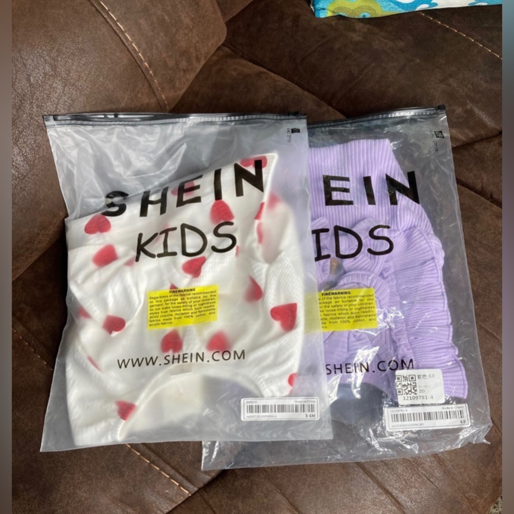 NEW girls Onesie’s W/ matching head band Shien bundle Size 6-9M